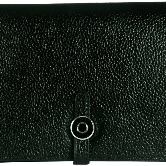 ORANGE OR BLACK LEATHER WALLET OR CLUTCH - Picture 3 of 9